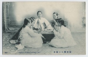 Korean women playing go. (Cornell University Library.)
