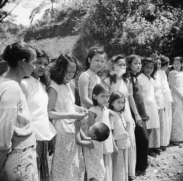 Chinese and Malaysian comfort women in 1945
