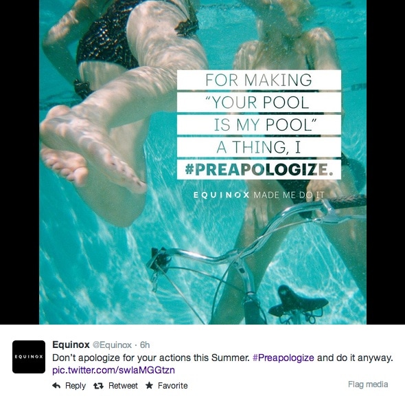 Dear Equinox: Stop Trying to Make #PreApology Happen