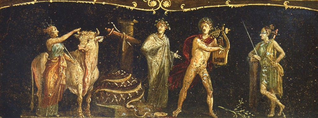 Pompeiian painting. Public domain.