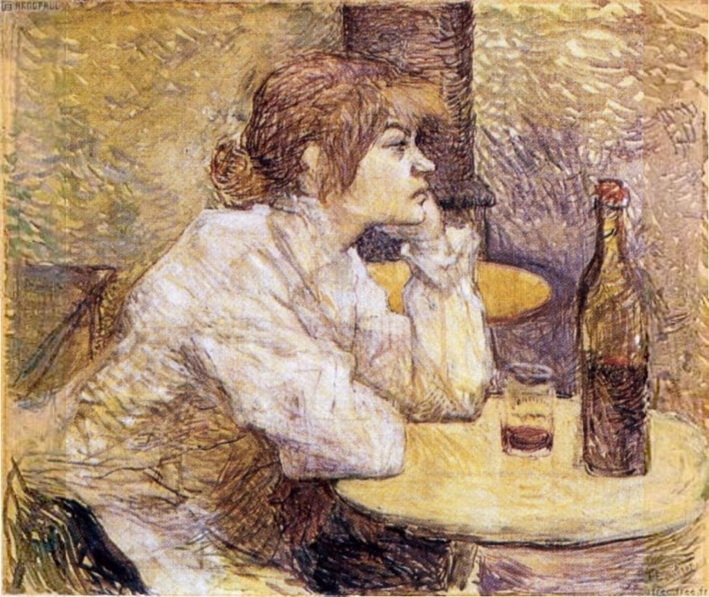 Image: Henri Toulouse-Lautrec. “The Hangover.” Portrait of Suzanne Valadon. Public domain.