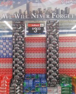 This Wal-Mart display in Florida didn't rouse the same level of fury. Though they did have to take it down.