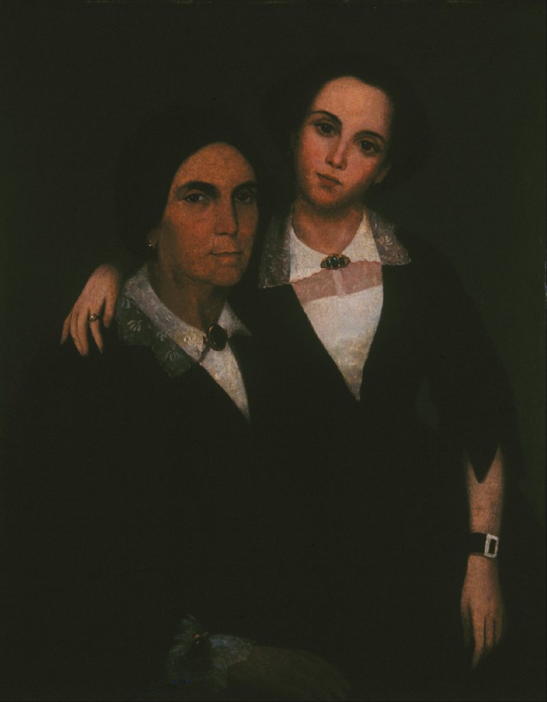 Painter unknown, “Mother and Daughter of Mr. Buenaventura Valentin.” Public domain.