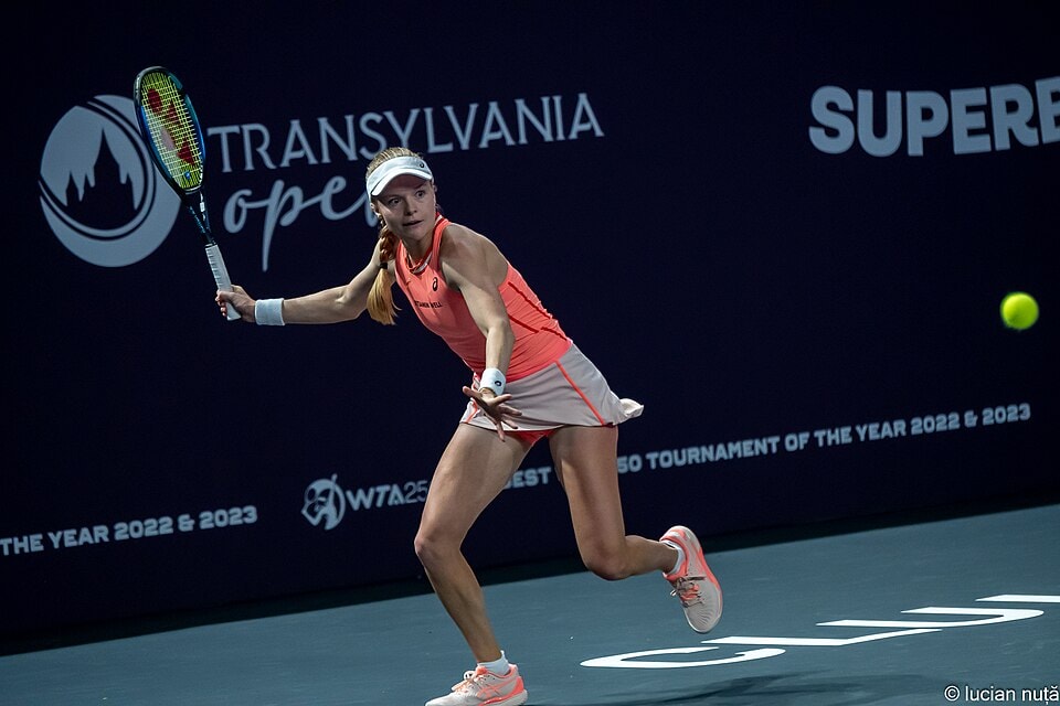 Tennis player Harriet Dart at the Translyvania Open in 2024